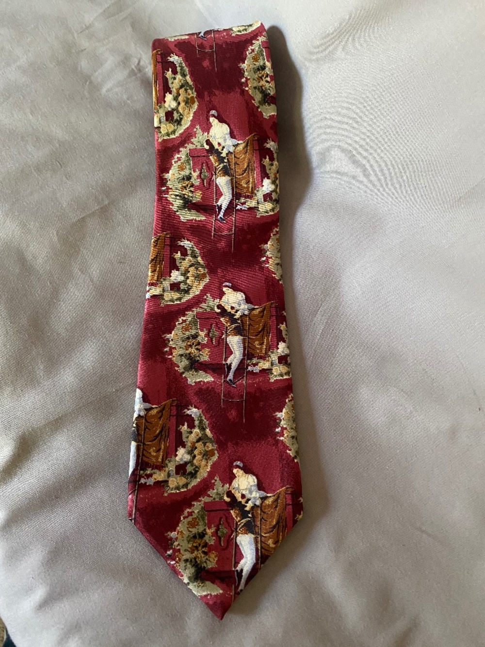 Le Connoisseur Collection Silk Necktie - Romeo y Julieta Cigar Brand Logo (rare)